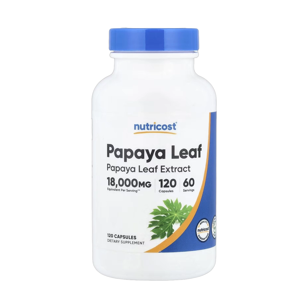 Nutricost, Papaya Leaf, 120 Capsules