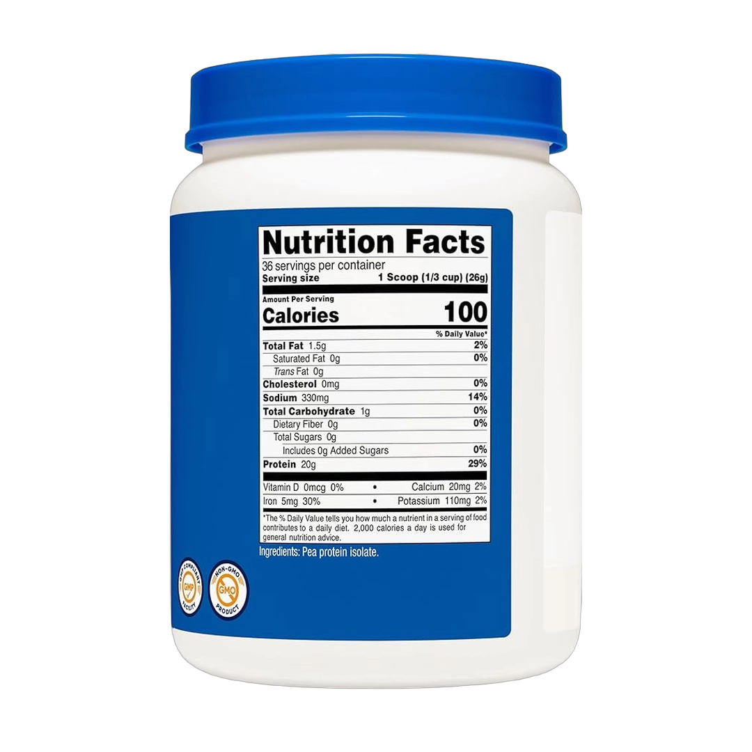 Nutricost, Pea Protein, Unflavored, 2 lb, 907 g