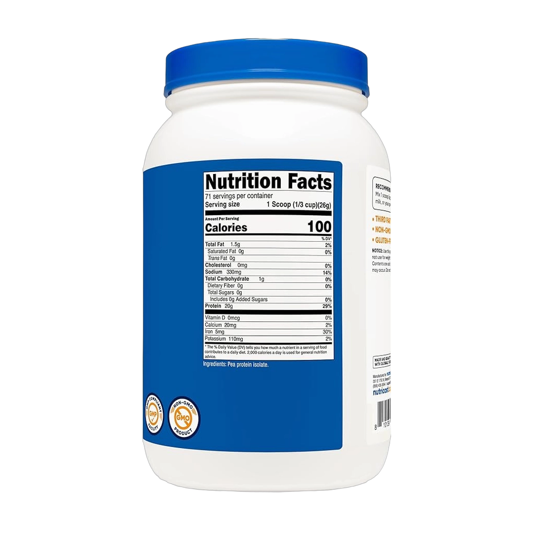 Nutricost, Pea Protein, Unflavored, 4 lb, 1,814 g
