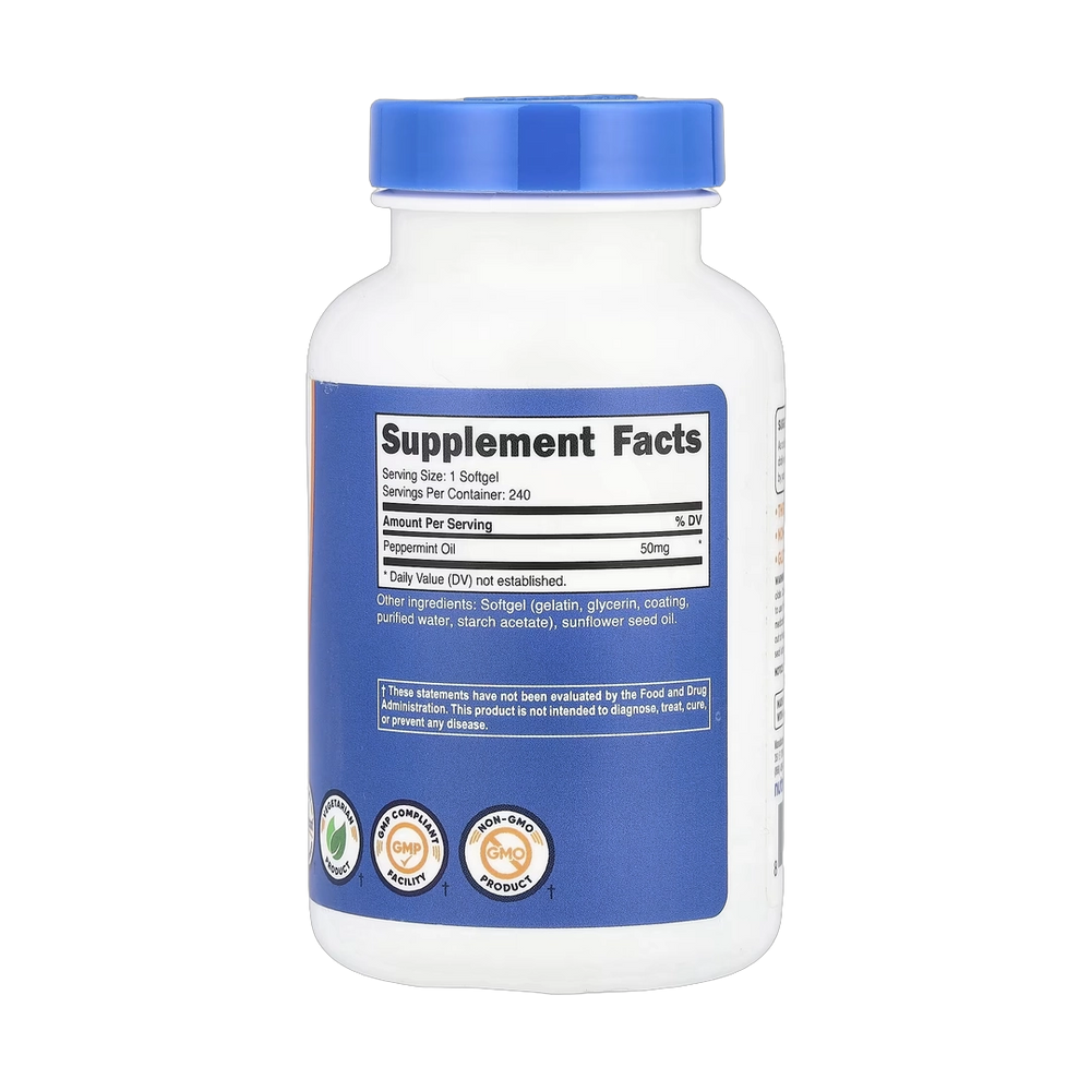 Nutricost, Peppermint Oil, 50 mg, 240 Softgels