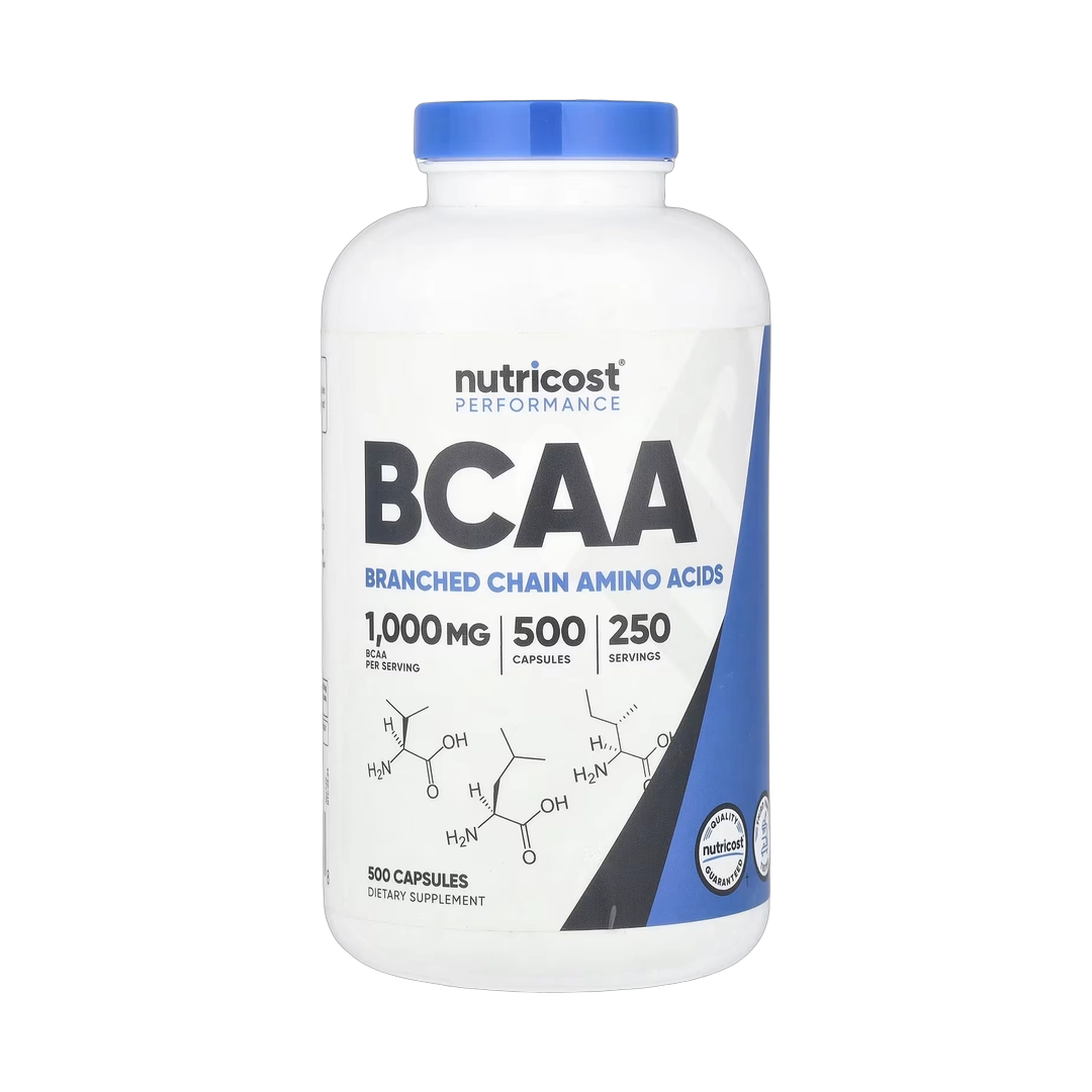 Nutricost, Performance, BCAA, 500 Capsules