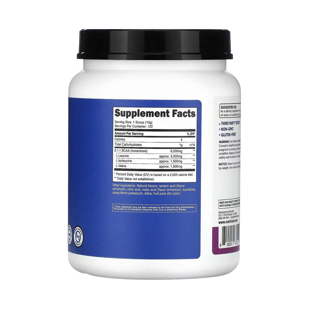 Nutricost, Performance, BCAA, Grape, 2.5 lb, 1,164 g