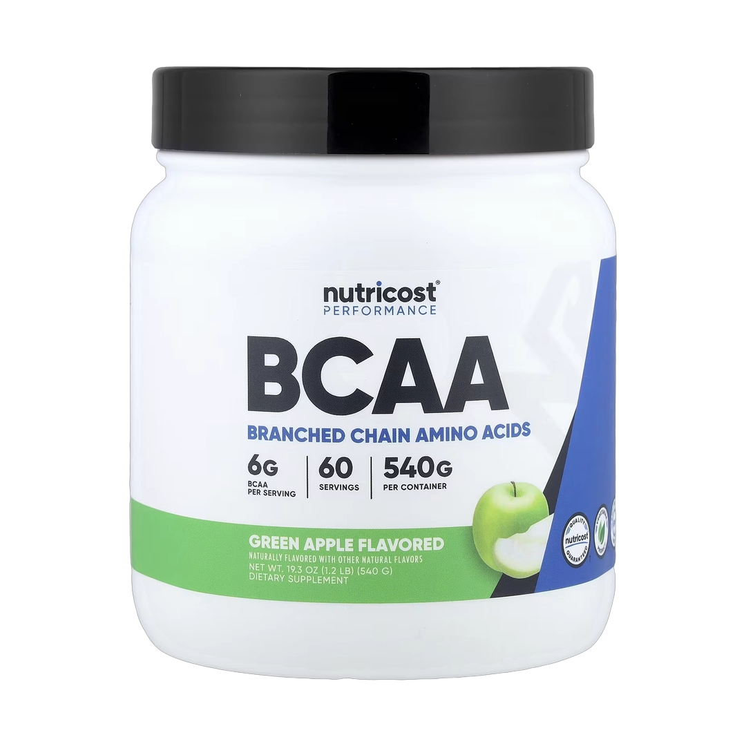 Nutricost, Performance, BCAA, Green Apple , 1.2 lb, 540 g