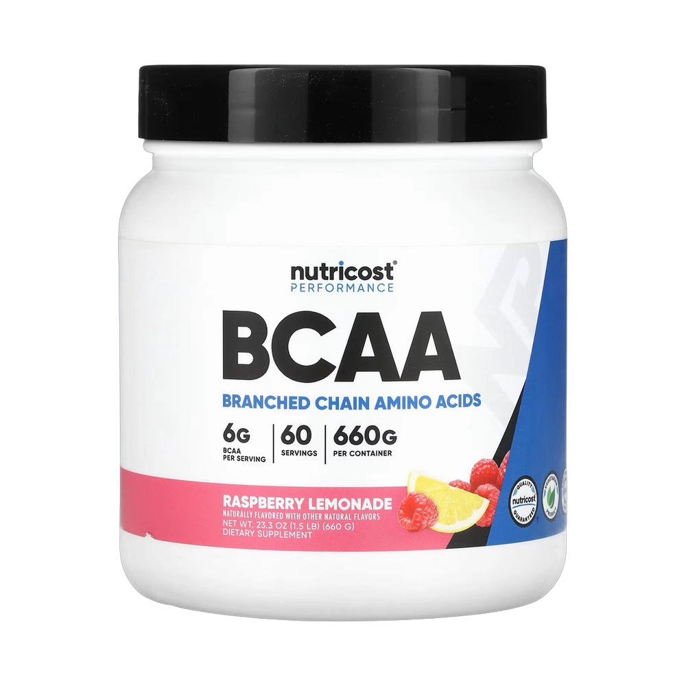 Nutricost, Performance, BCAA, Raspberry Lemonade, 1.5 lb, 660 g