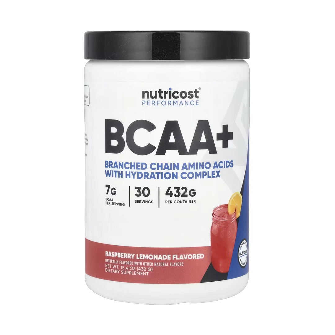 Nutricost, Performance, BCAA+, Raspberry Lemonade, 15.4 oz, 432 g