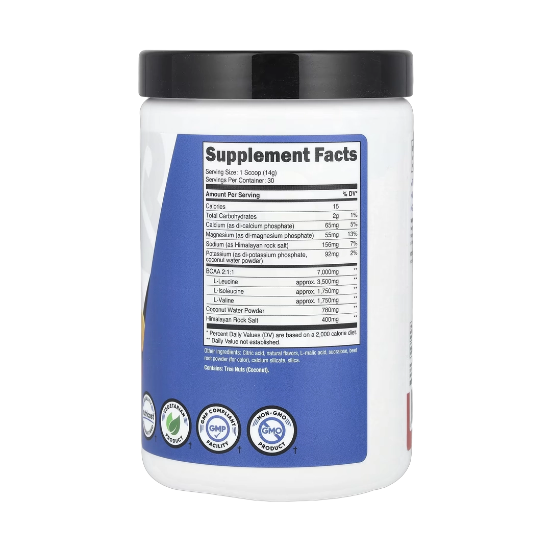 Nutricost, Performance, BCAA+, Raspberry Lemonade, 15.4 oz, 432 g