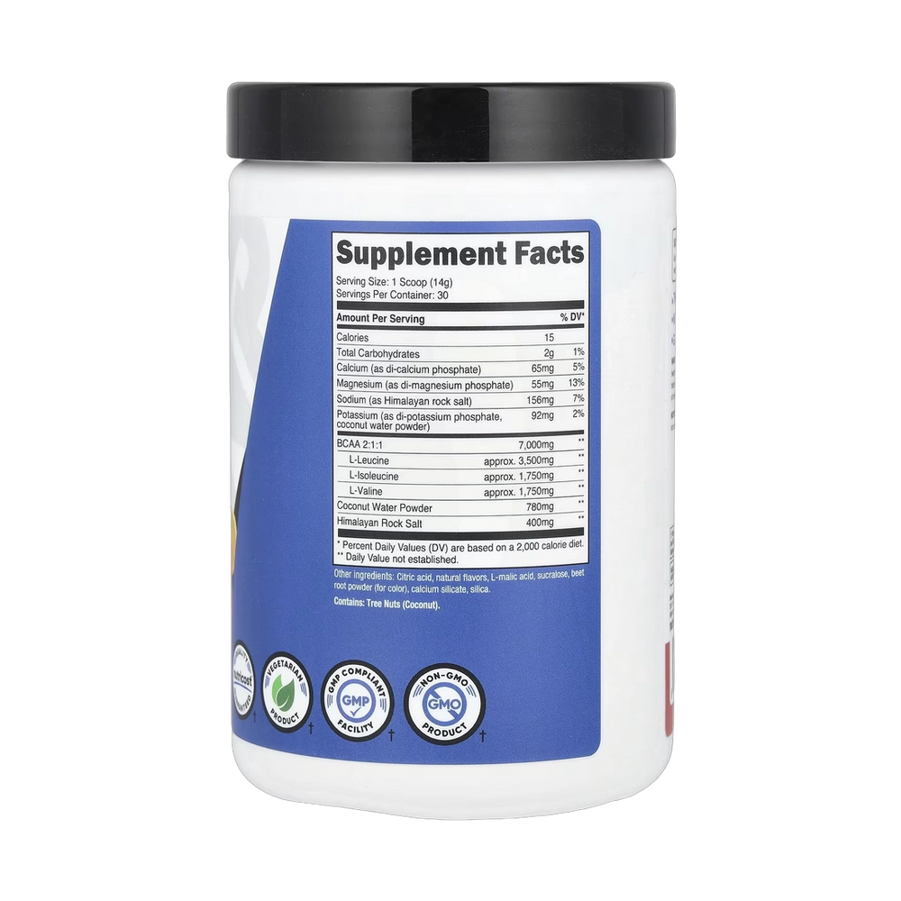 Nutricost, Performance, BCAA+, Raspberry Lemonade, 15.4 oz, 432 g
