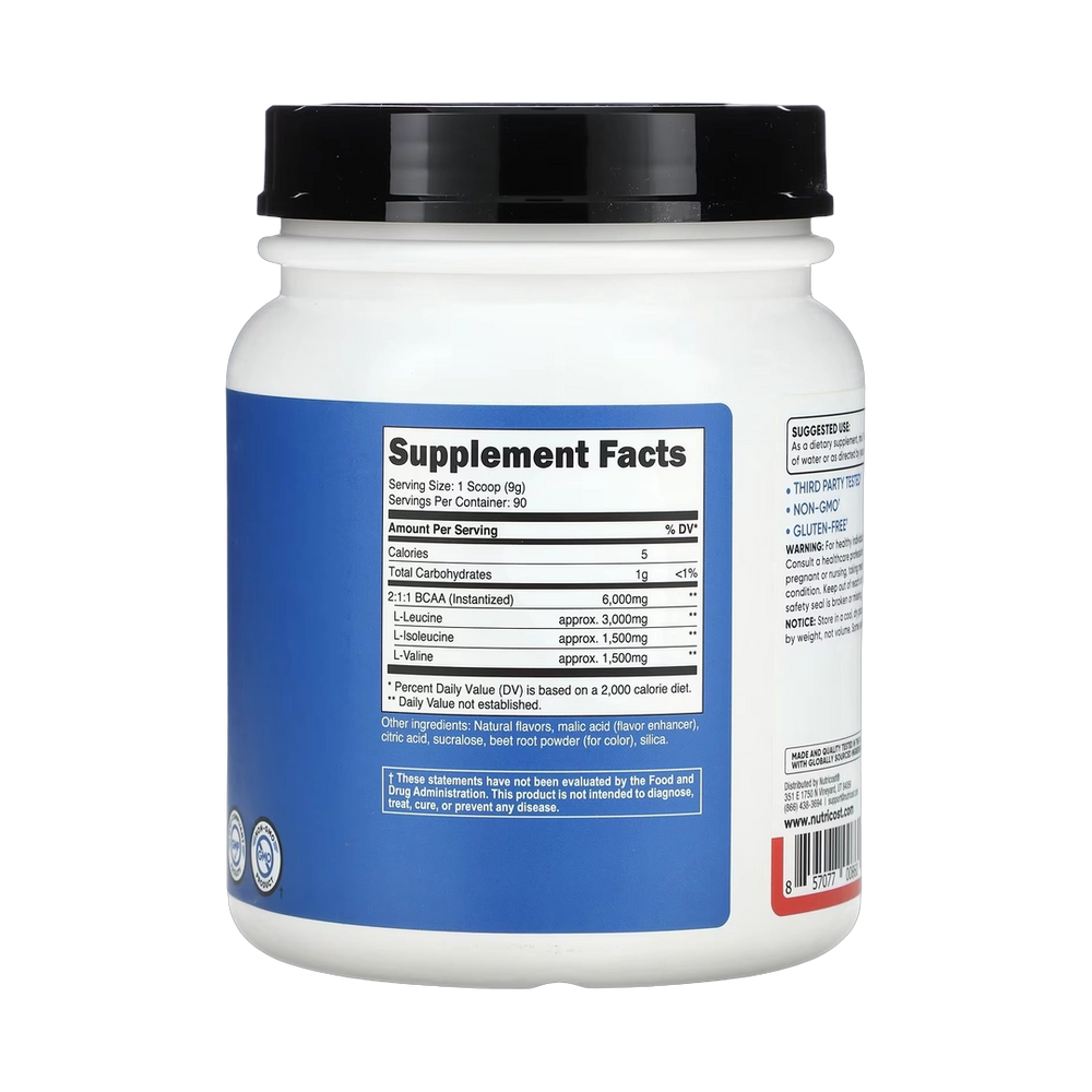 Nutricost, Performance, BCAA, Strawberry Kiwi, 1.8 lb, 810 g