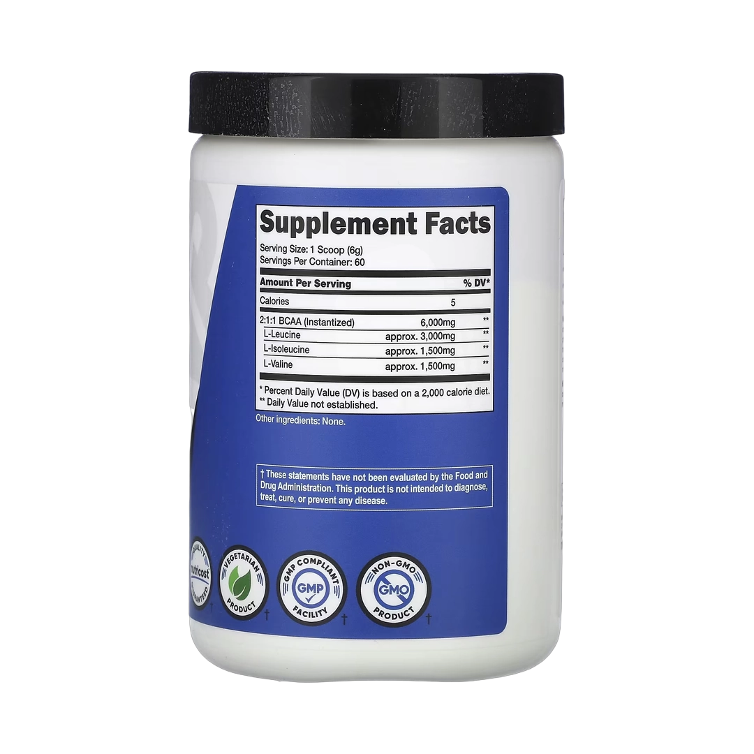 Nutricost, Performance, BCAA, Unflavored, 12.9 oz, 360 g