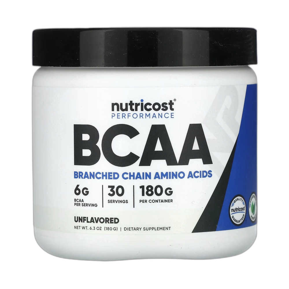 Nutricost, Performance, BCAA, Unflavored, 6.3 oz, 180 g