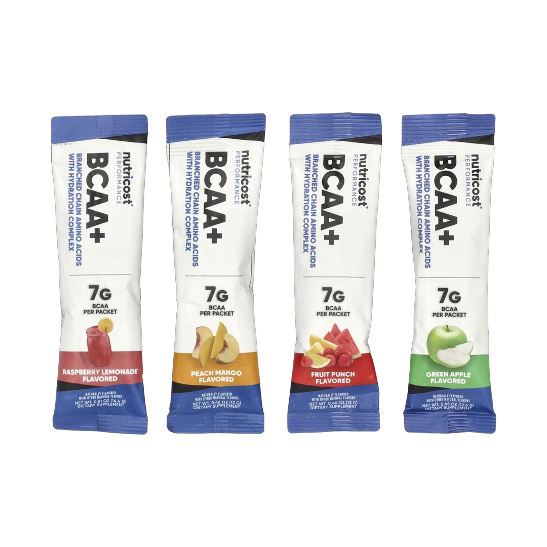 Nutricost, Performance, BCAA +, Variety Pack, 20 Packets, 0.5 oz (13-14 g) Each