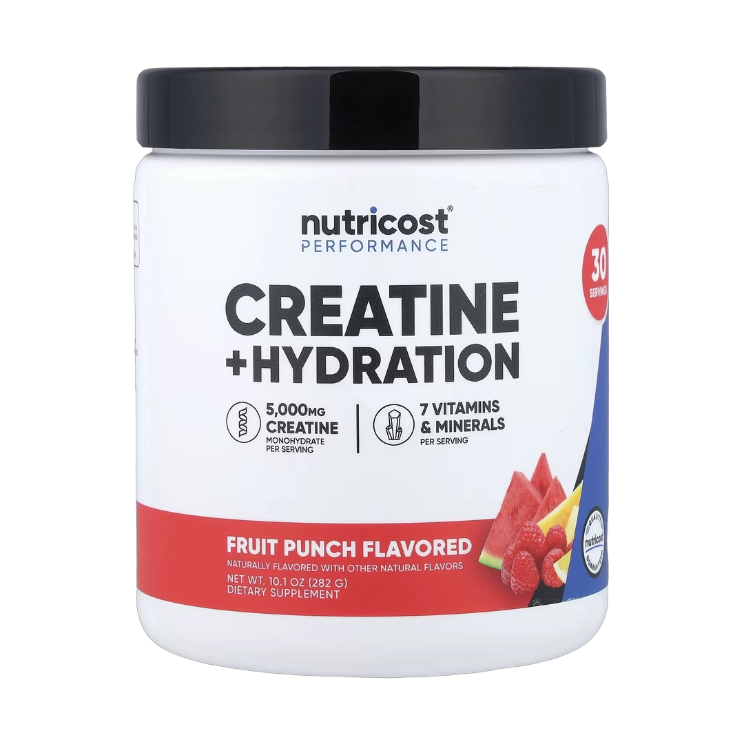 Nutricost, Performance, Creatine + Hydration, Fruit Punch, 10.1 oz, 282 g