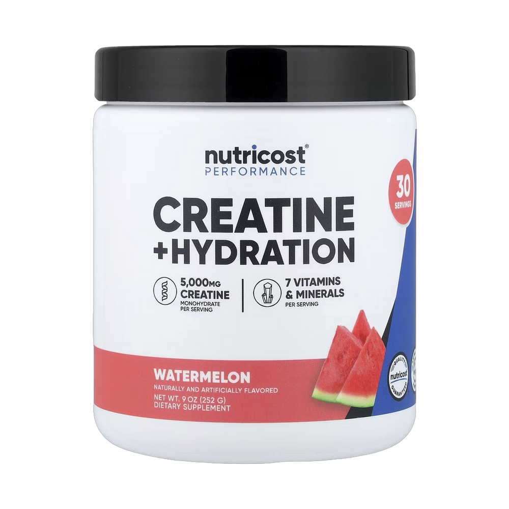 Nutricost, Performance, Creatine + Hydration, Watermelon, 9 oz, 252 g