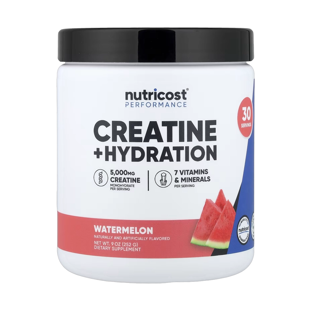Nutricost, Performance, Creatine + Hydration, Watermelon, 9 oz, 252 g
