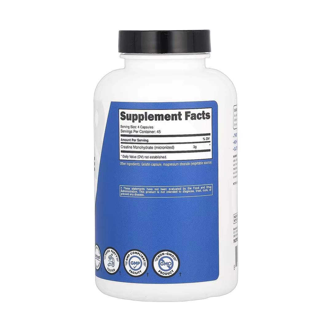 Nutricost, Performance, Creatine Monohydrate, 180 Capsules