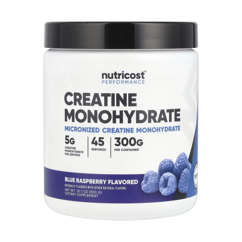 Nutricost, Performance, Creatine Monohydrate, Blue Raspberry, 10.7 oz, 300 g