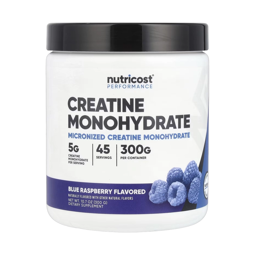 Nutricost, Performance, Creatine Monohydrate, Blue Raspberry, 10.7 oz, 300 g