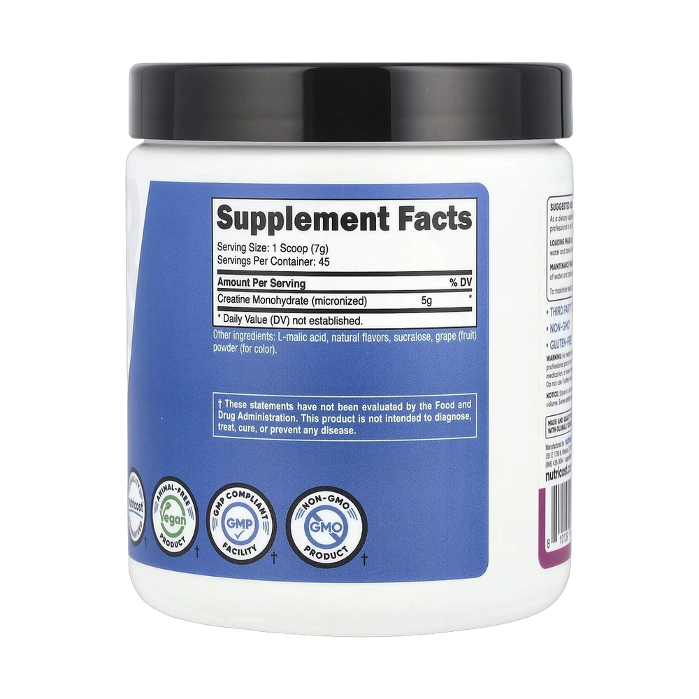 Nutricost, Performance, Creatine Monohydrate, Grape, 10.7 oz, 300 g