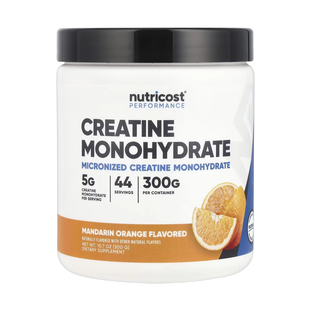 Nutricost, Performance, Creatine Monohydrate, Mandarin Orange, 10.7 oz, 300 g