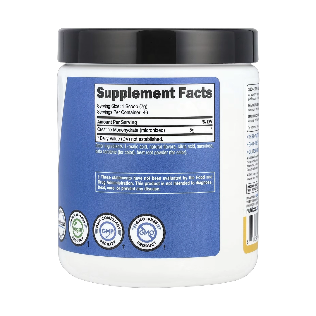 Nutricost, Performance, Creatine Monohydrate, Pineapple Mango, 10.7 oz, 300 g