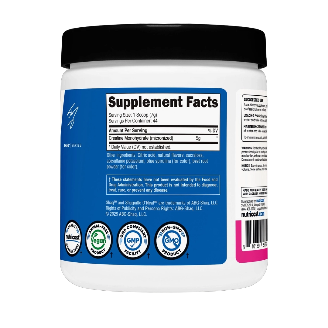 Nutricost, Performance, Creatine Monohydrate, Shaq's Berry Blast, 10.7 oz, 300 g
