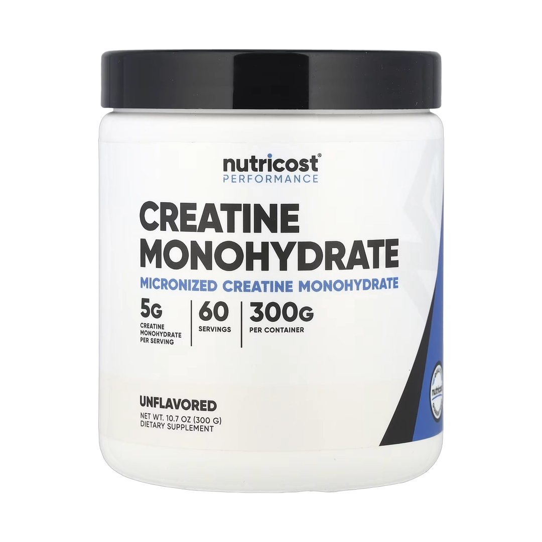 Nutricost, Performance, Creatine Monohydrate, Unflavored, 10.7 oz, 300 g