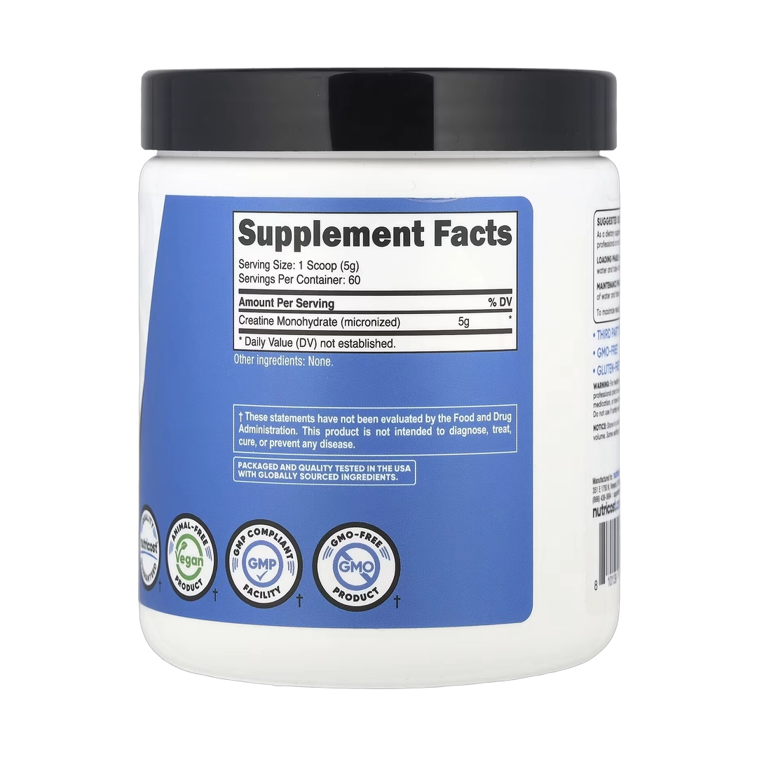 Nutricost, Performance, Creatine Monohydrate, Unflavored, 10.7 oz, 300 g