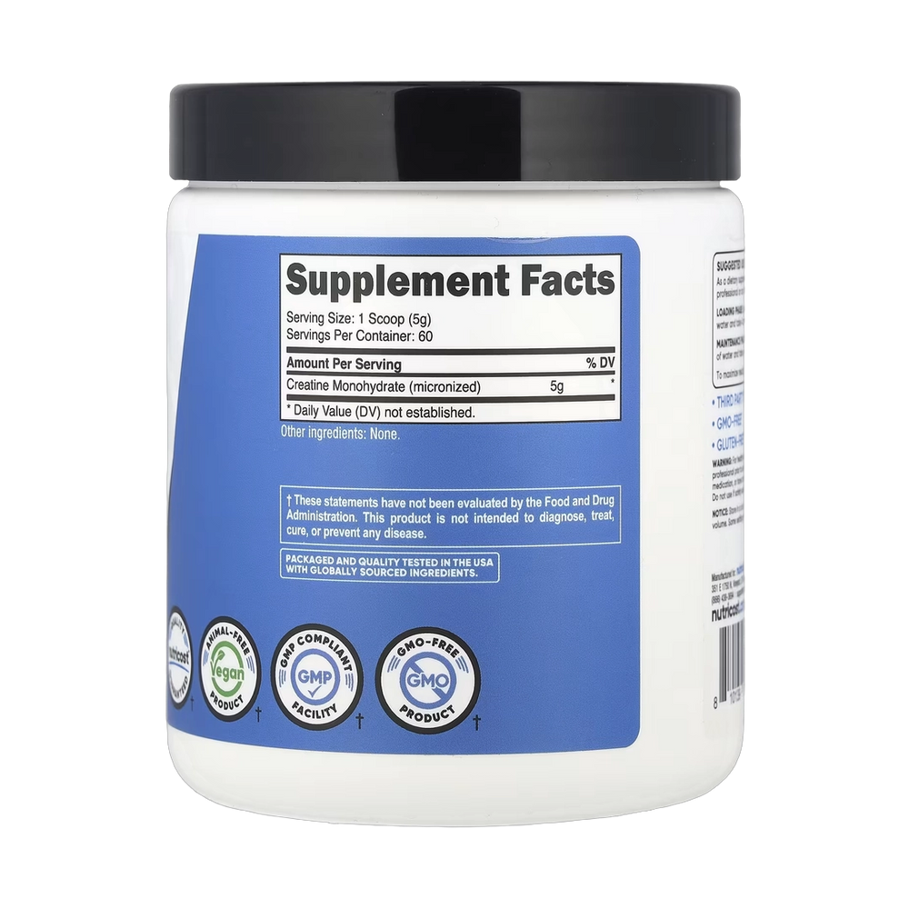 Nutricost, Performance, Creatine Monohydrate, Unflavored, 10.7 oz, 300 g