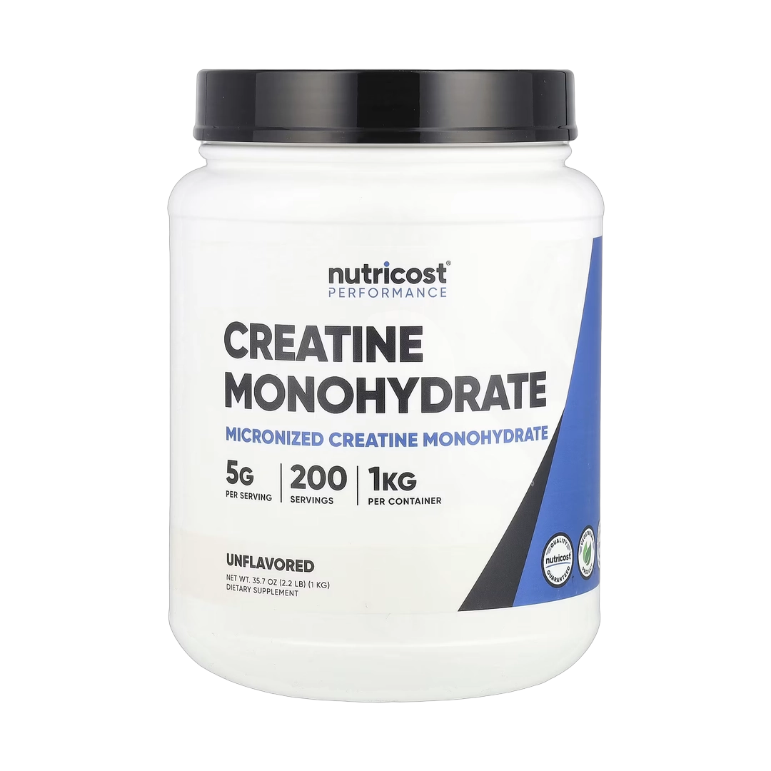 Nutricost, Performance, Creatine Monohydrate, Unflavored , 2.2 lb, 1 kg