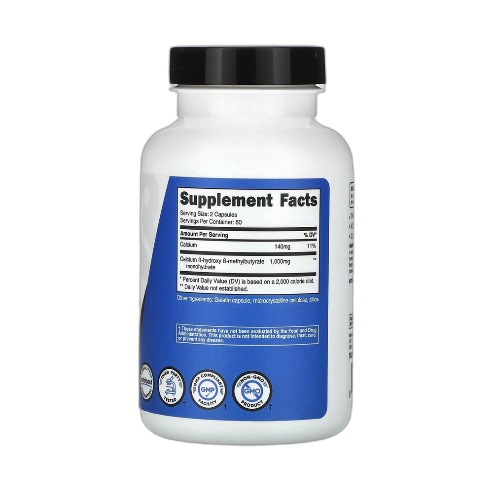 Nutricost, Performance, HMB, 120 Capsules