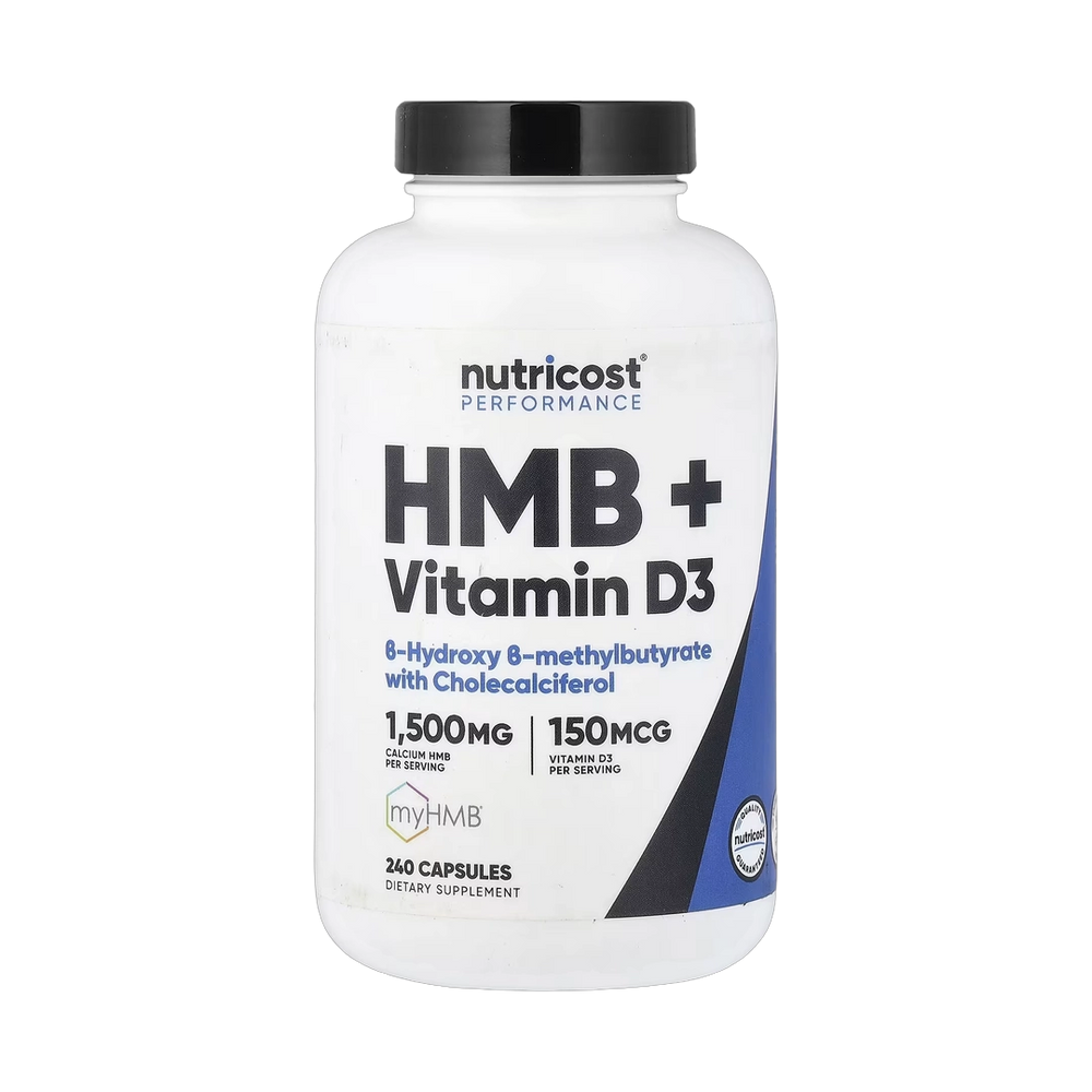 Nutricost, Performance, HMB + Vitamin D3, 240 Capsules