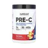 Nutricost, Performance, Pre-C, Pre-Workout Complex With Creatine, Fruit Punch, 1 lb, 453 g