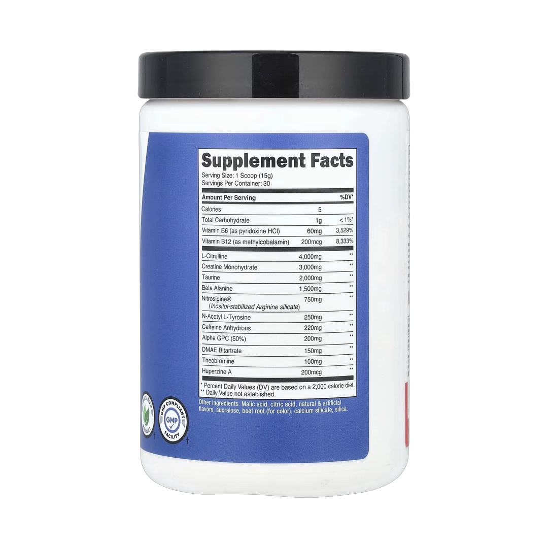 Nutricost, Performance, Pre-C, Pre-Workout Complex With Creatine, Fruit Punch, 1 lb, 453 g