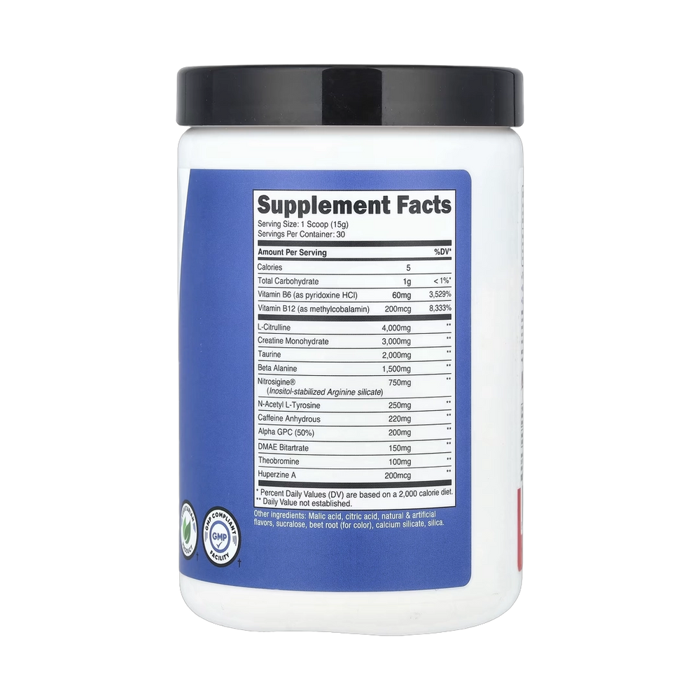 Nutricost, Performance, Pre-C, Pre-Workout Complex With Creatine, Fruit Punch, 1 lb, 453 g