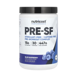 Nutricost, Performance, Pre-SF, Stimulant-Free Pre-Workout Complex, Blue Raspberry, 16 oz,447 g