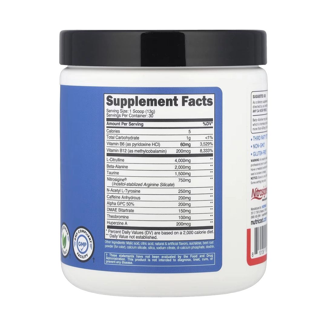 Nutricost, Performance, Pre-Workout Complex, Fruit Punch, 14 oz, 393 g