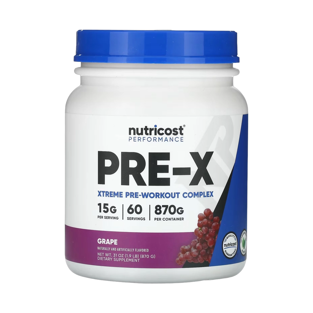 Nutricost, Performance, PRE-X, Xtreme Pre-Workout Complex, Grape, 1.9 lb, 870 g