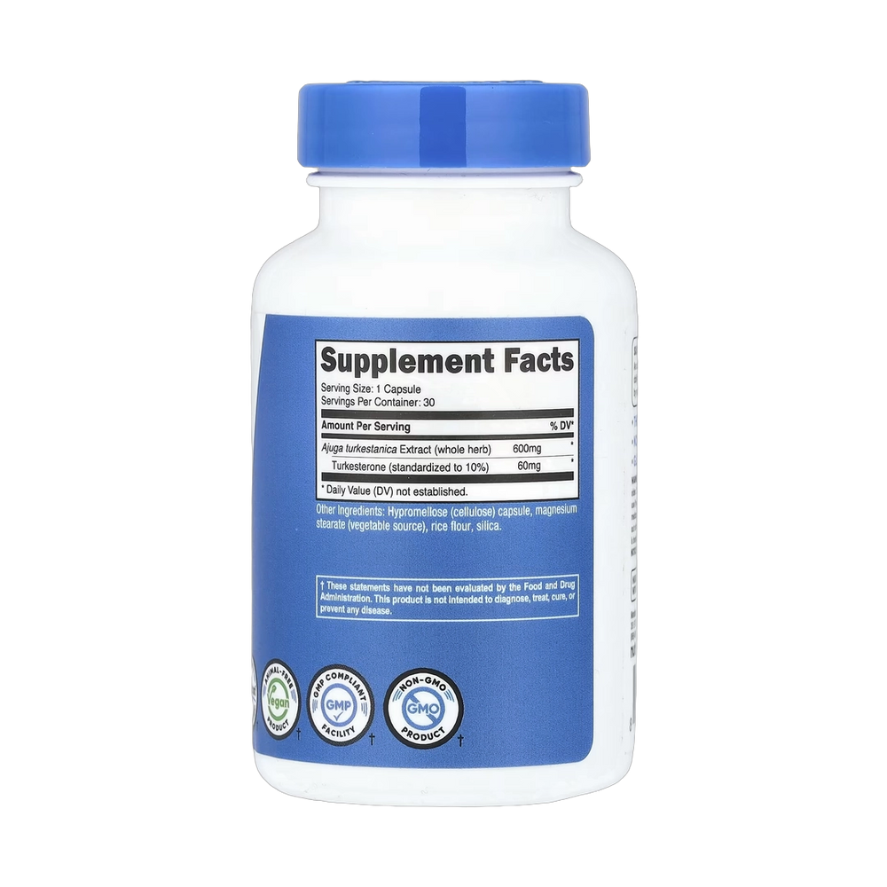 Nutricost, Performance, Turkesterone, 30 Capsules