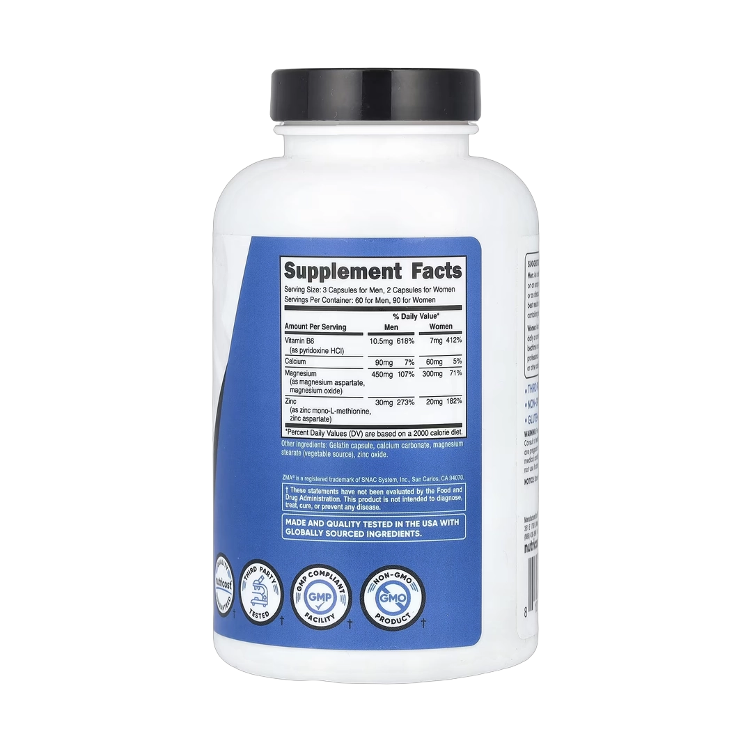 Nutricost, Performance, ZMA®, 180 Capsules