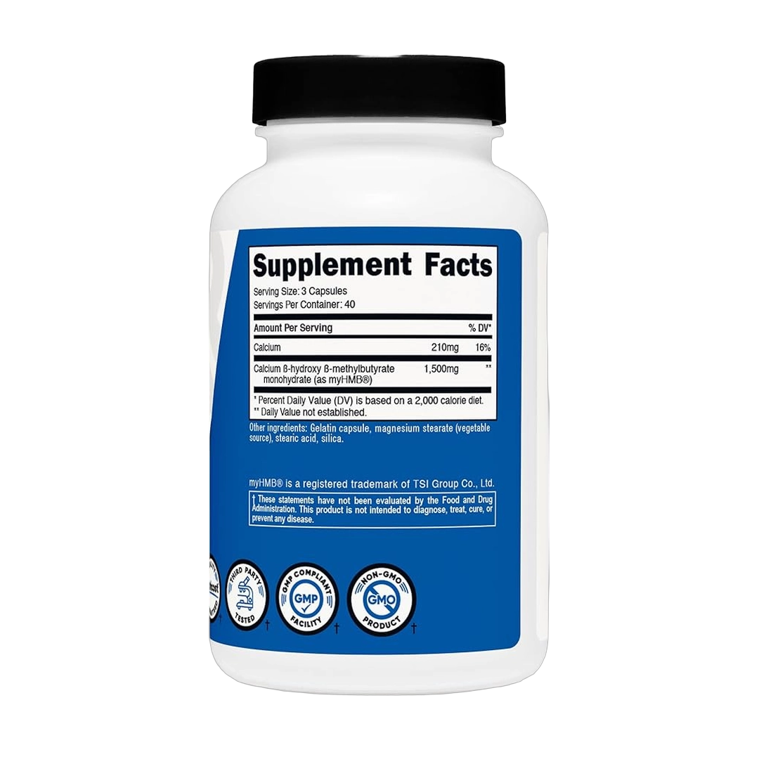 Nutricost, Perfromance, myHMB, 1,500 MG, 120 Capsules