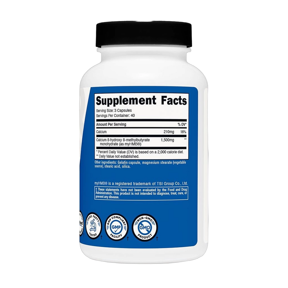 Nutricost, Perfromance, myHMB, 1,500 MG, 120 Capsules