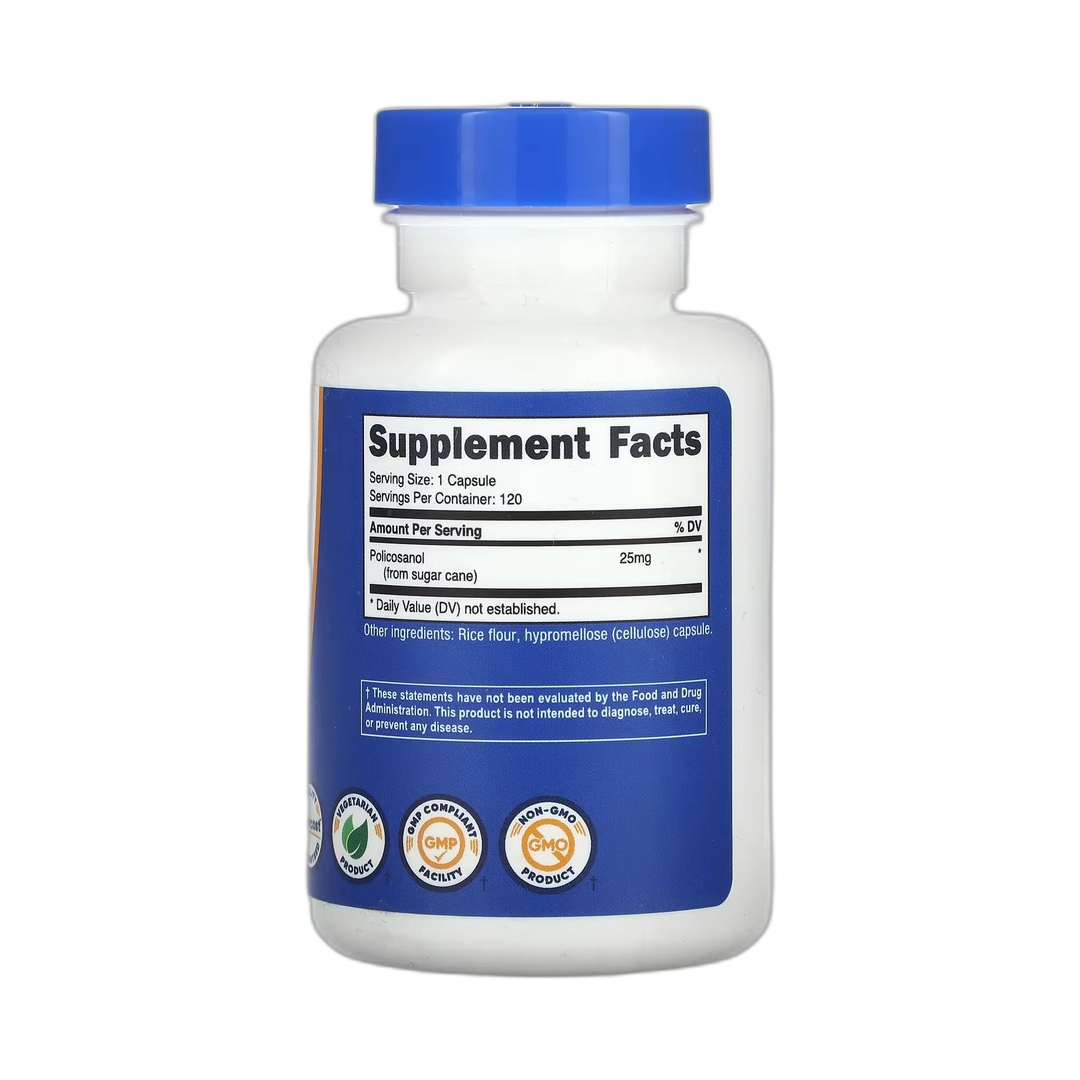 Nutricost, Policosanol, 25 mg, 120 Capsules