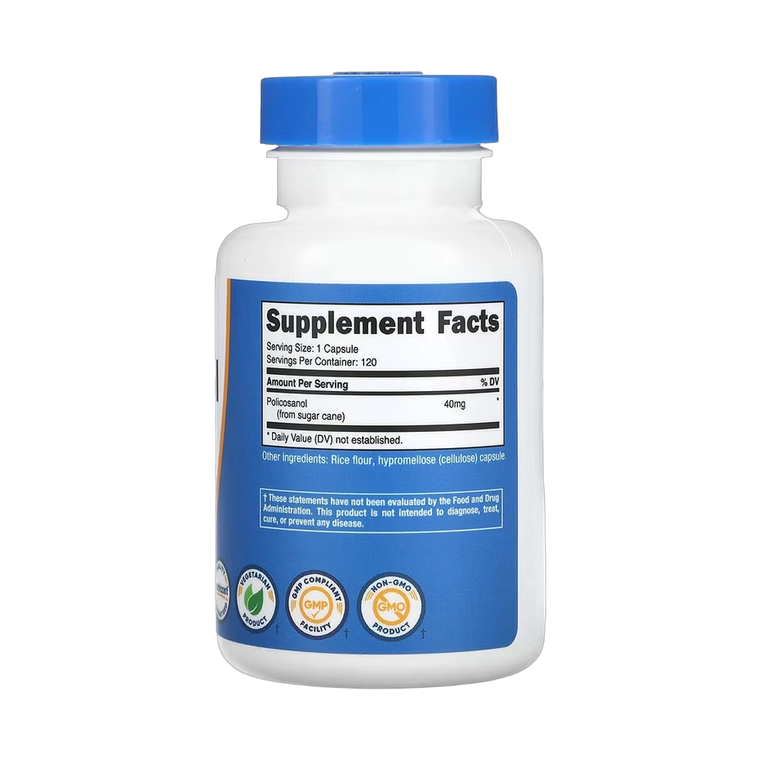 Nutricost, Policosanol, 40 mg, 120 Capsules