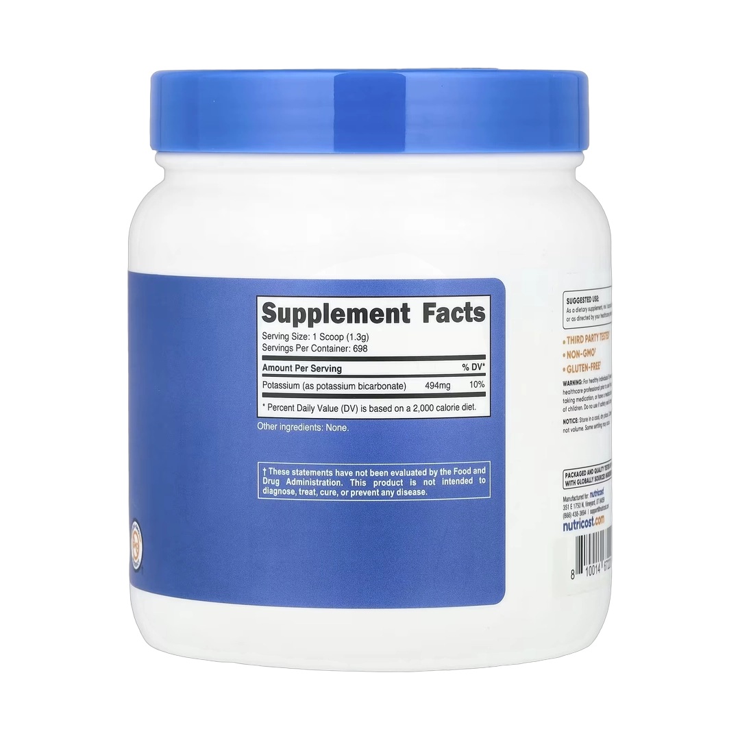 Nutricost, Potassium Bicarbonate, Unflavored, 32.4 oz, 907 g