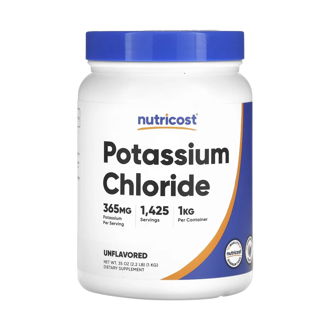 Nutricost, Potassium Chloride, Unflavored, 2.2 lbs, 1 kg