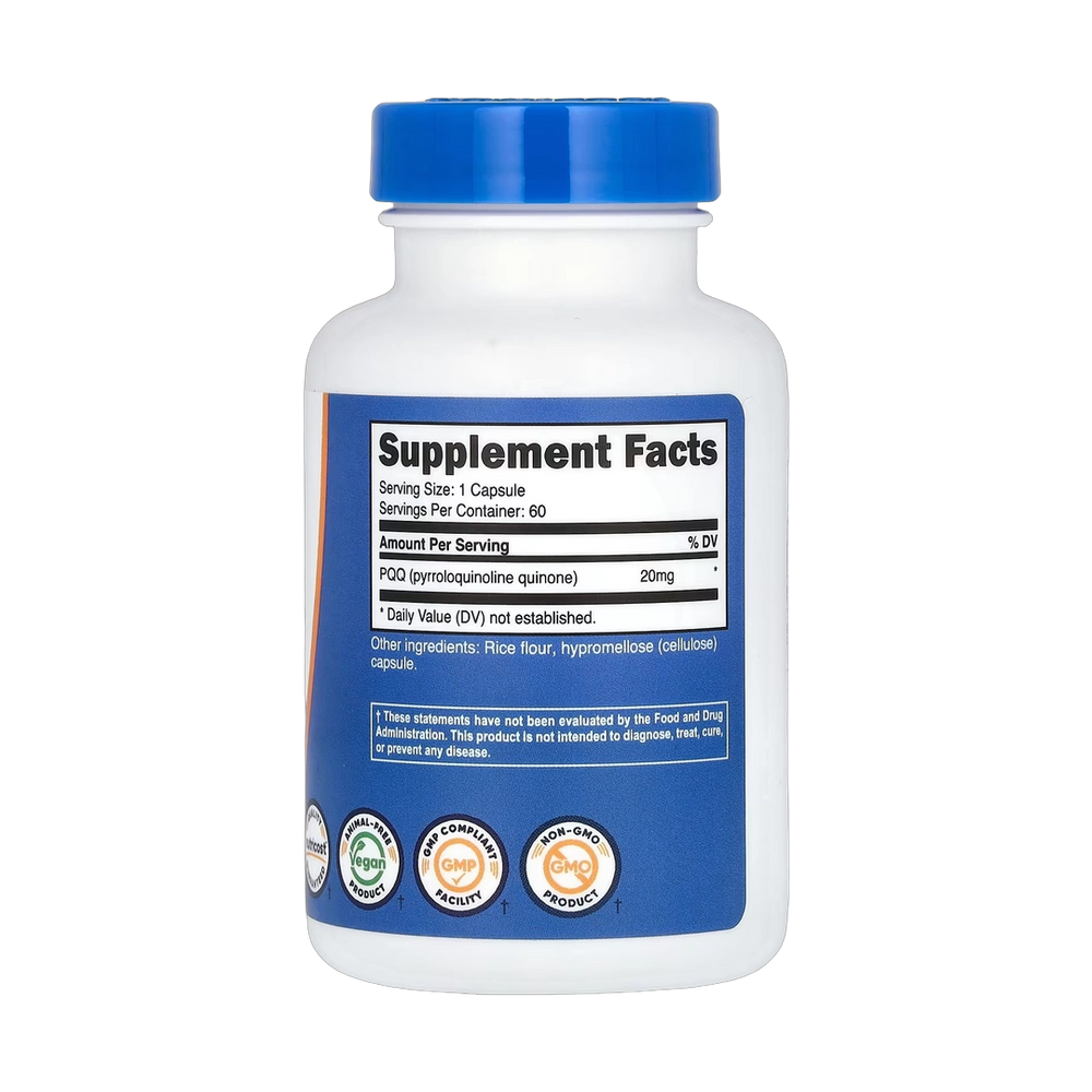 Nutricost, PQQ, 20 mg, 60 Capsules