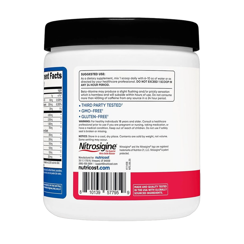 Nutricost, Pre-Workout Complex, Strawberry Kiwi, 13.7 oz, 384g