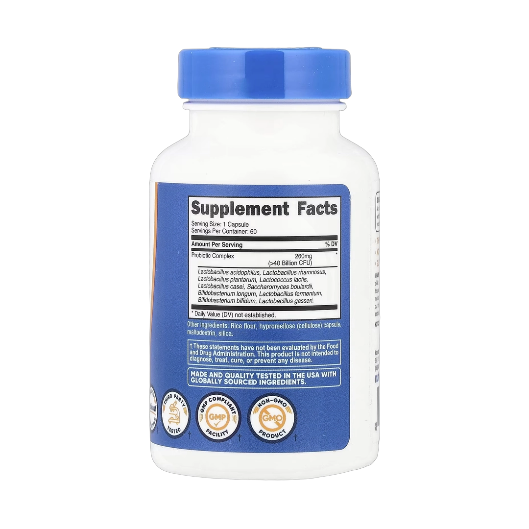 Nutricost, Probiotic Complex, >40 Billion CFU, 60 Capsules