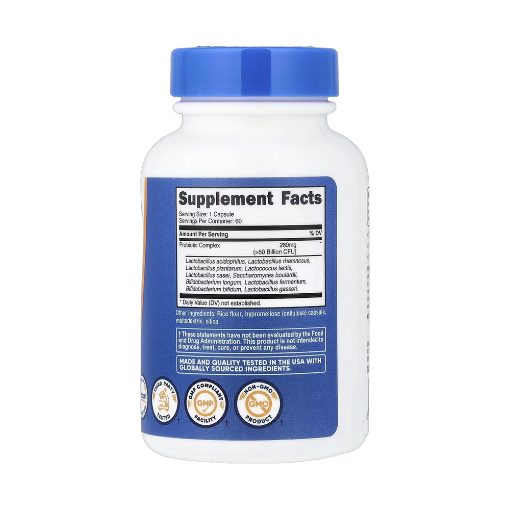 Nutricost, Probiotic Complex, >50 Billion CFU, 60 Capsules