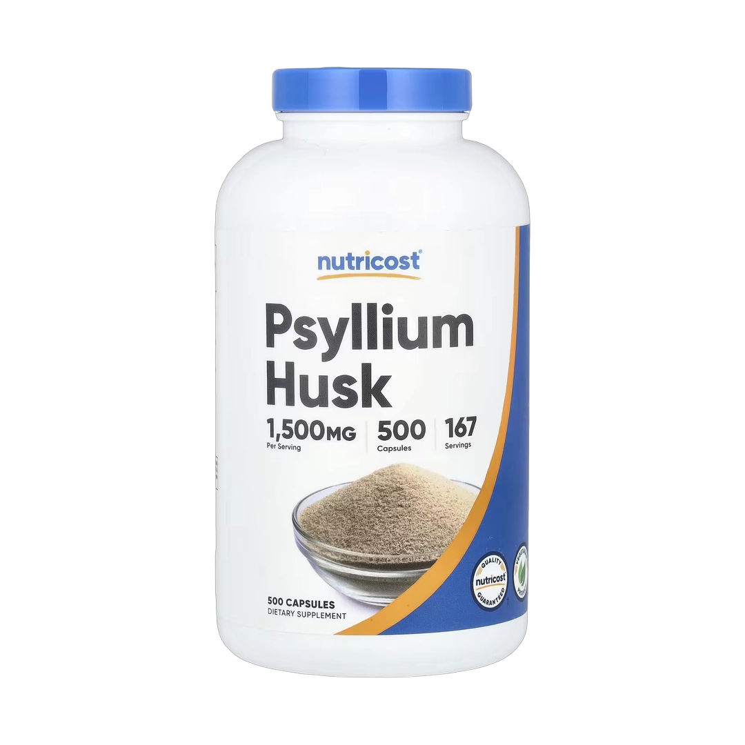 Nutricost, Psyllium Husk, 500 Capsules